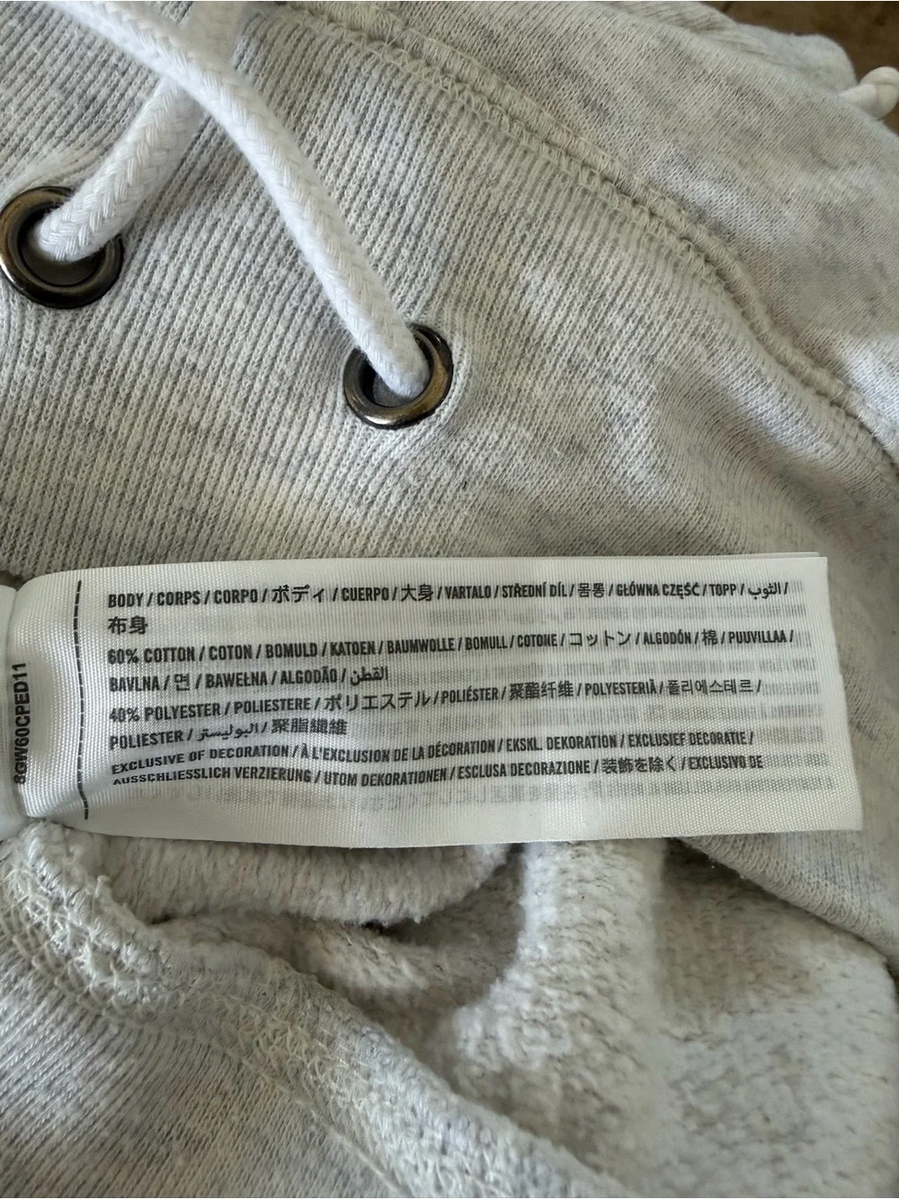 Abercrombie & Fitch Light Gray Drawstring Joggers